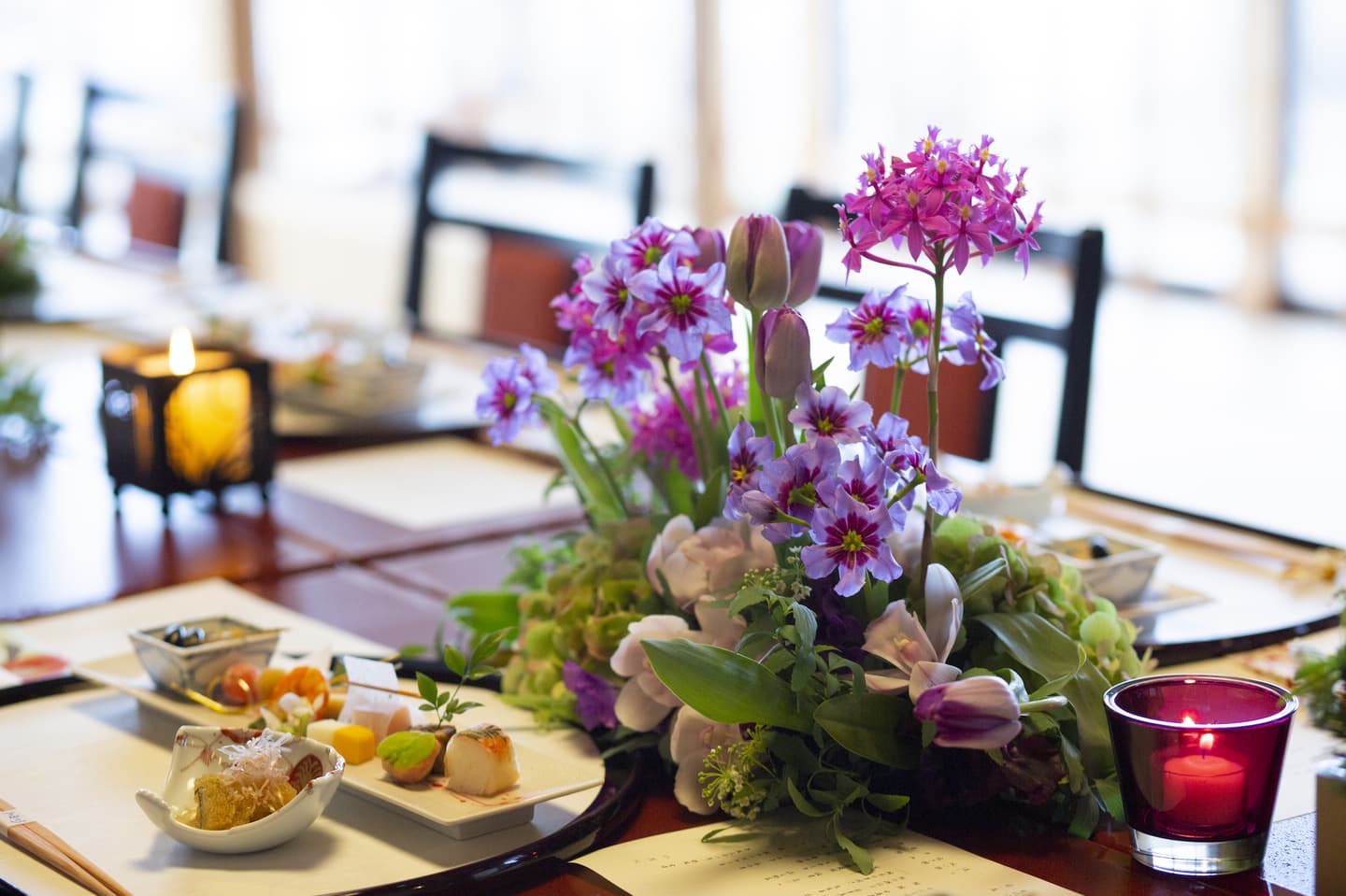 金沢の日本料理仁志川で和装家族婚礼