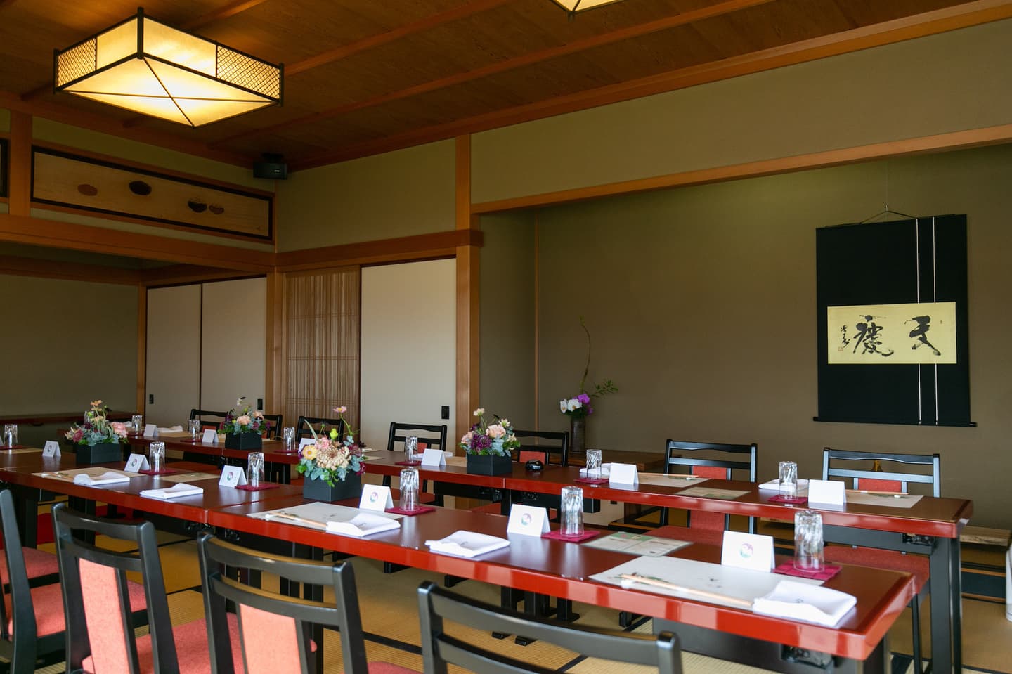 金沢の日本料理仁志川で和装家族婚礼