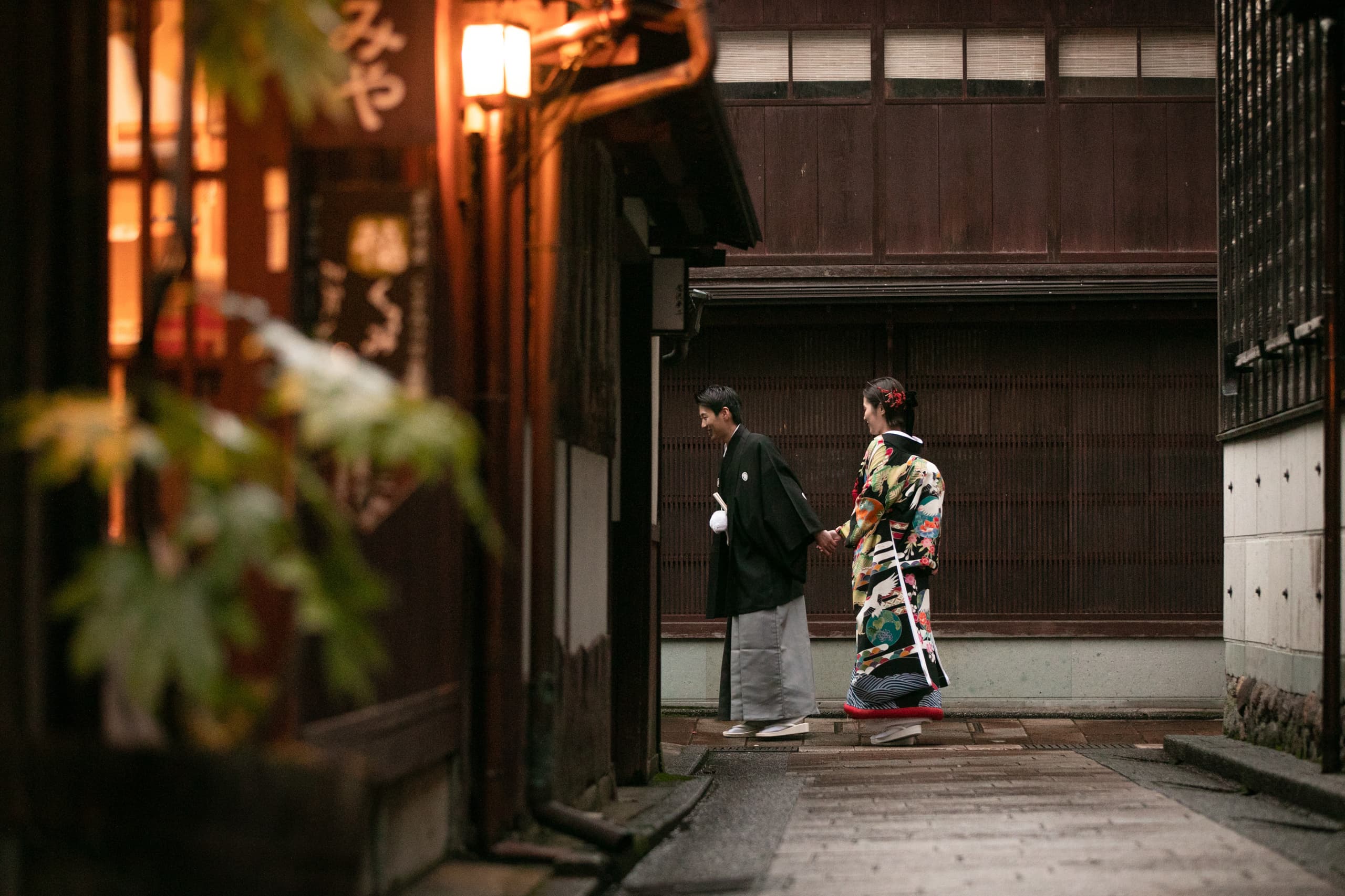 金沢ひがし茶屋街で和装前撮り
